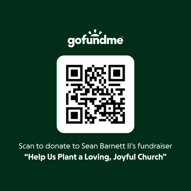 GoFundMe QR code for Help Us Plant a Loving, Joyful Church